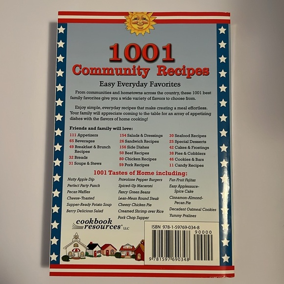 1001 Community Recipes paperback - Picture 2 of 3